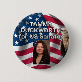 Tammy Duckworth voor US Senator USA Button
