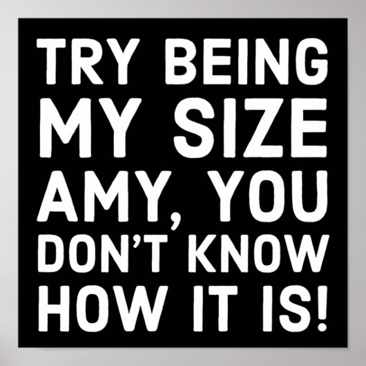 Tammy en Amy sisters quoute proberen mijn maat Amy Poster (Voorkant)