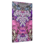 TAMMY ~ FLORAL! ~ Paars roze wit en blauw ~ Klembord (Rechts)