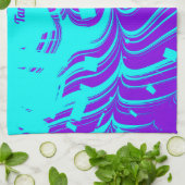 TAMMY ~ FLUORO SHADES ~ 3D ~ Paars Aqua ~ Theedoek (Gevouwen)