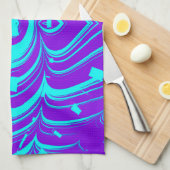 TAMMY ~ FLUORO SHADES ~ 3D ~ Paars Aqua ~ Theedoek (Quarter Fold)