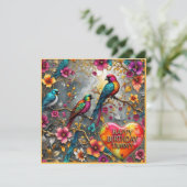 TAMMY ~ Gelukkige Verjaardag ~ Bright Birds ~ (Staand voorkant)