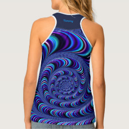 TAMMY ~ Prominent 3D-ontwerp ~ Blue ~ Tanktop
