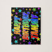 "TAMMY" Voornaam, geun "HAPPY BIRTHDAY" Legpuzzel (Verticaal)