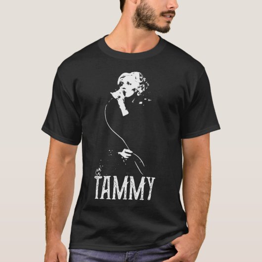 Tammy - Witte stencil T-shirt (Voorkant)