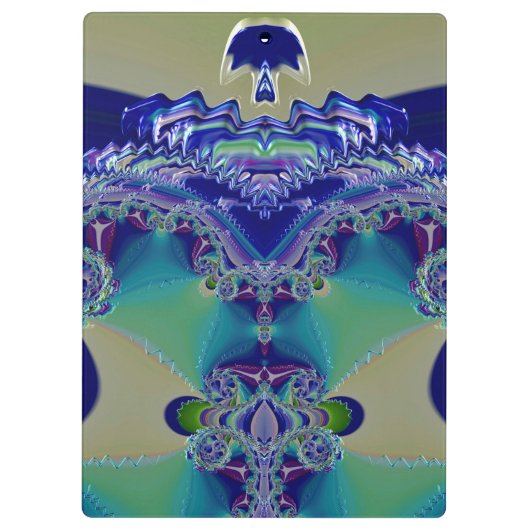 TAMMY ~ WOW! VREEMD! Aqua Geel Blauw en Groen Klembord (Achterkant)