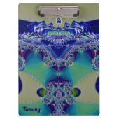 TAMMY ~ WOW! VREEMD! Aqua Geel Blauw en Groen Klembord (Voorkant)