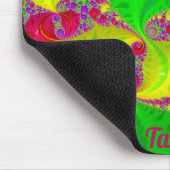 TAMMY ~ Zany Hot Cerise, Yellow, Red en Green Muismat (Hoek)