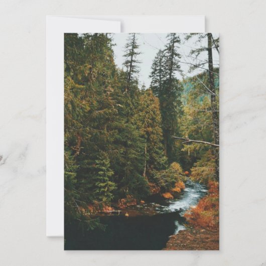 Tamolitch-Herfsten (blauwe pool) Feestdagenkaart (Voorkant)