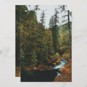 Tamolitch-Herfsten (blauwe pool) Feestdagenkaart (Voorkant / Achterkant)