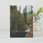 Tamolitch-Herfsten (blauwe pool) Feestdagenkaart (Staand voorkant)