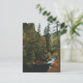 Tamolitch-Herfsten (blauwe pool) Feestdagenkaart (Staand voorkant)