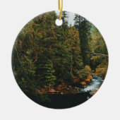 Tamolitch-Herfsten (blauwe pool) Keramisch Ornament (Voorkant)