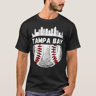 Tampa Bay Baseball Skyline Tampa Bay Baseb T-shirt