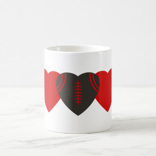 Tampa Bay Buccaneers Football Heart Design Koffiemok
