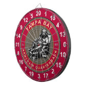 Tampa Bay Fauteuil Quarterback Football Dartboard Dartbord (Voorkant Rechts)