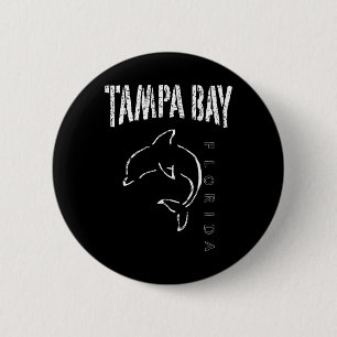 Tampa Bay Florida Dolfijn Souvenir Ronde Button 5,7 Cm