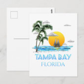 Tampa Bay Florida Sailing Briefkaart (Voorkant / Achterkant)