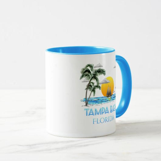 Tampa Bay Florida Sailing Mok (Voorkant rechts)