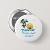 Tampa Bay Florida Sailing Ronde Button 5,7 Cm (Voorkant /achterkant)