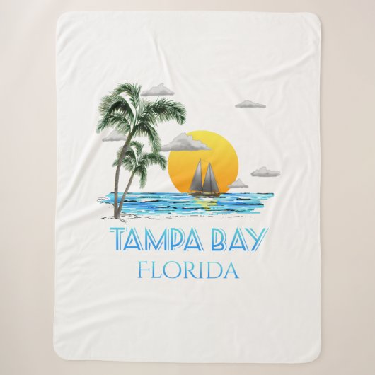 Tampa Bay Florida Sailing Sherpa Deken (Voorkant)