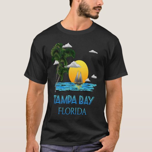 Tampa Bay Florida Sailing T-shirt (Voorkant)