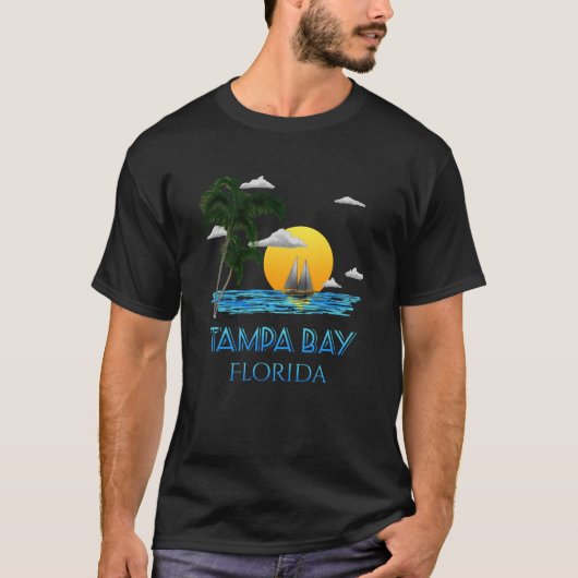 Tampa Bay Florida Sailing T-shirt (Voorkant)