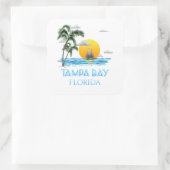 Tampa Bay Florida Sailing Vierkante Sticker (Tas)