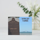 Tampa Bay Florida Sunshine Skyway Bridge Briefkaart (Staand voorkant)