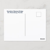 Tampa Bay Florida Sunshine Skyway Bridge Briefkaart (Achterkant)