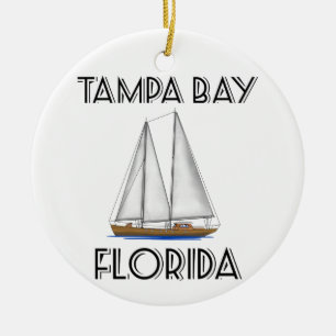 Tampa Bay Florida Zeilen Keramisch Ornament