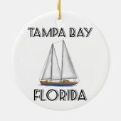 Tampa Bay Florida Zeilen Keramisch Ornament (Achterkant)