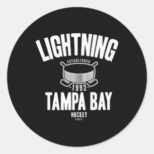Tampa Bay Lightning Hockey Puck Blauw Officieel Ge Ronde Sticker