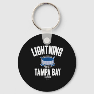 Tampa Bay Lightning Hockey Puck Zwart Officieel Ge Sleutelhanger