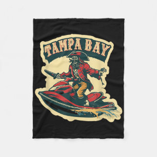 Tampa Bay Piraat Florida Jetski Varend Grappig Gas Fleece Deken