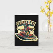 Tampa Bay Pirate Florida Jetski Boating Funny Gasp Kaart (Gele Bloem)