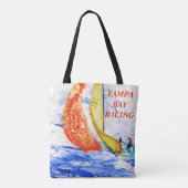Tampa Bay Racing Jumbo Canvas tas (Achterkant)
