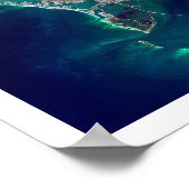 Tampa Bay Satellite Afbeelding Poster (Hoek)