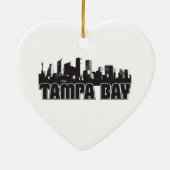 Tampa Bay Skyline Keramisch Ornament (Achterkant)