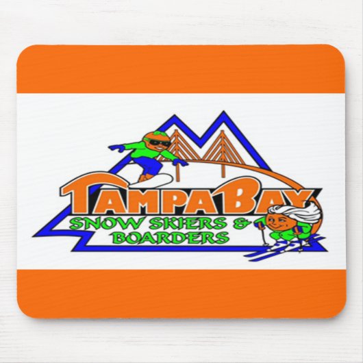 Tampa Bay Snow Skiers en Boarders Mousepad Muismat (Voorkant)
