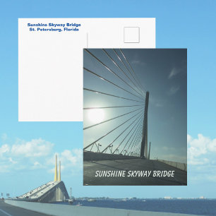Tampa Bay Sunshine Skyway-brug Florida Briefkaart
