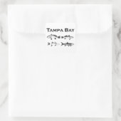 Tampa Bay Zoutwater Gevist Vierkante Sticker (Tas)
