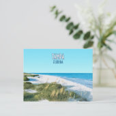 Tampa Beach Florida Vintage Briefkaart (Staand voorkant)
