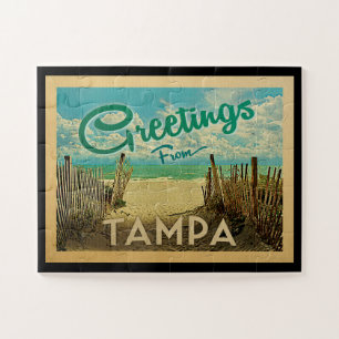 Tampa Beach Vintage Travel Legpuzzel