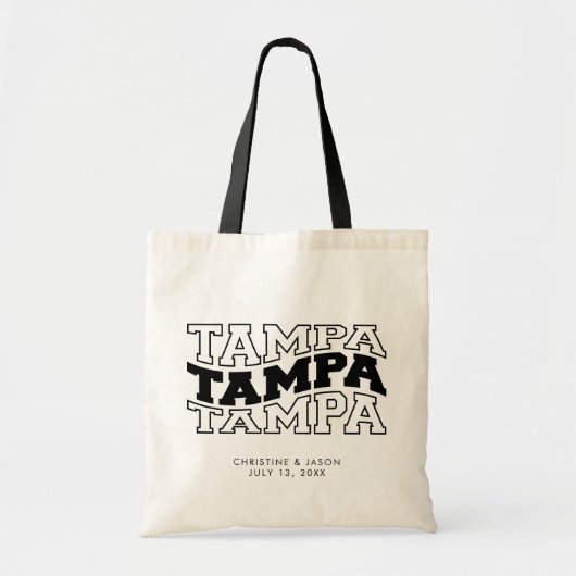 Tampa bruiloft welkom Canvas tas Florida bruiloft (Voorkant)