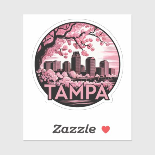 Tampa City Florida Verenigde Staten Sticker (Vel)