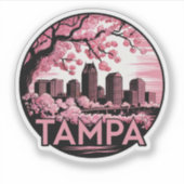 Tampa City Florida Verenigde Staten Sticker (Voorkant)