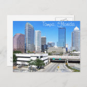 Tampa, de skyline van Florida, gezien vanuit het z Briefkaart (Voorkant / Achterkant)