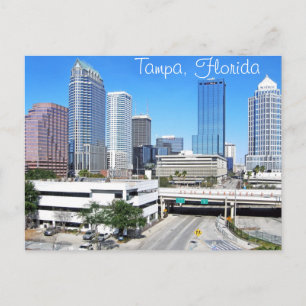 Tampa, de skyline van Florida, gezien vanuit het z Briefkaart