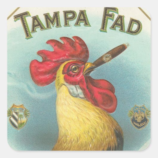 Tampa Fad Vierkante Sticker (Voorkant)